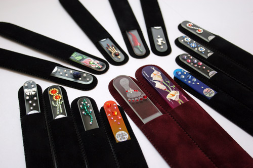 czech glass nail files